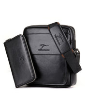 Vertical Business Leather Shoulder Bag