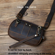 Crazy-horse Leather Waist Bag