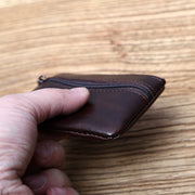 Top Layer Cowhide Leather Mini Coin Purse