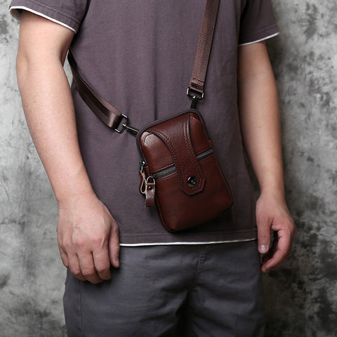 Wear Belt Vertical Shoulder Mobile Phone Bag