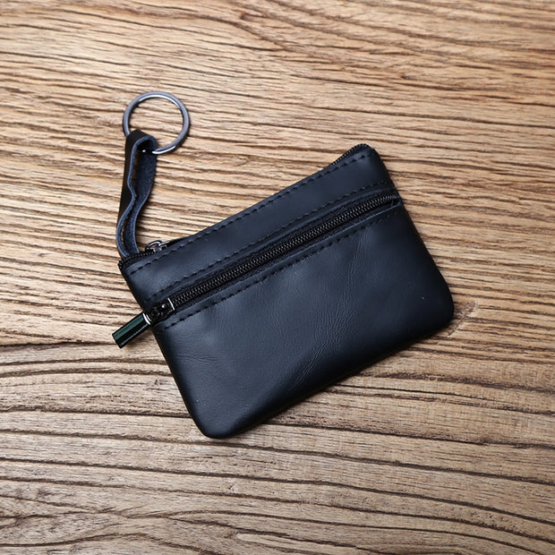 Top Layer Cowhide Leather Mini Coin Purse