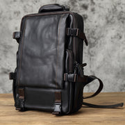 First Layer Cowhide Leather Men's Backpack