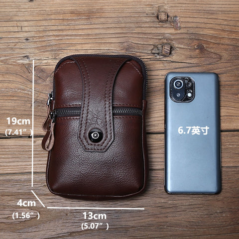 Wear Belt Vertical Shoulder Mobile Phone Bag