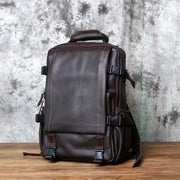 Top Layer Cowhide Leather Men's Top Layer Backpack