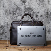 Vintage Handmade Leather Men Handbag