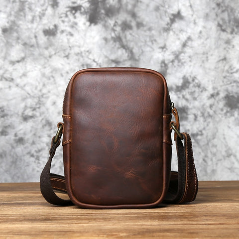 Retro Leather Men Shoulder Bag