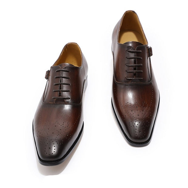 Elegant Men Genuine Leather Oxford Shoes