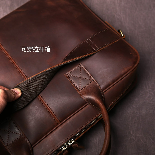 Vintage Leather Men  Briefcase