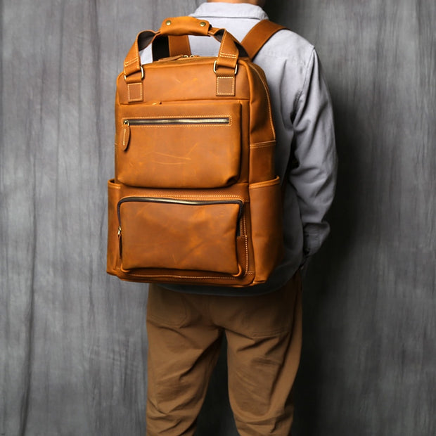 Leather Men's Backpack