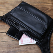 Men Genuine Leather Waist Bag