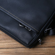 Top Layer Cowhide Leather Men's Messenger Business Bag