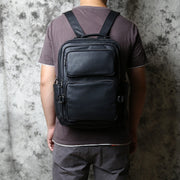 Men's Top Layer Cowhide Leather Backpack