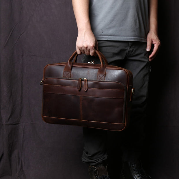 Vintage Leather Men  Briefcase