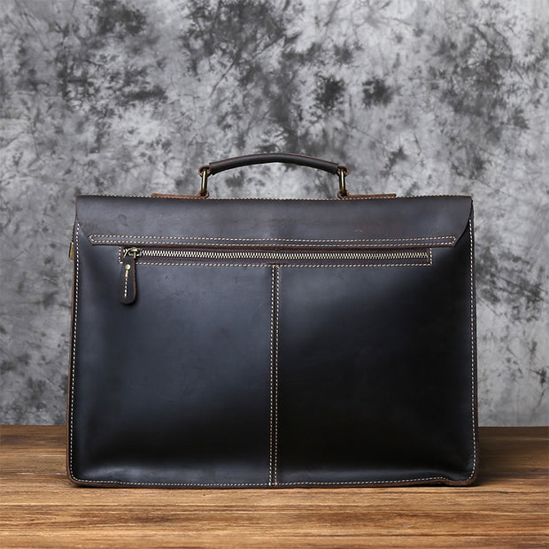 Retro Leather Men Handbag