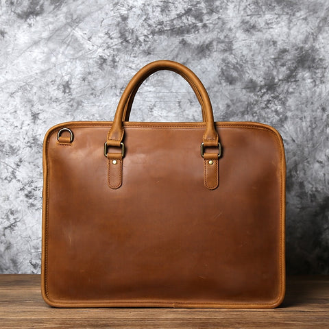 Luxury Briefcase Leather Handbag