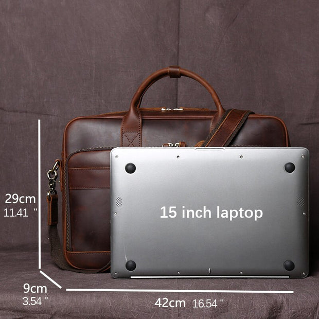 Vintage Leather Men  Briefcase