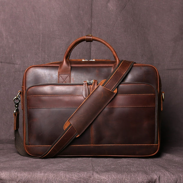 Vintage Leather Men  Briefcase