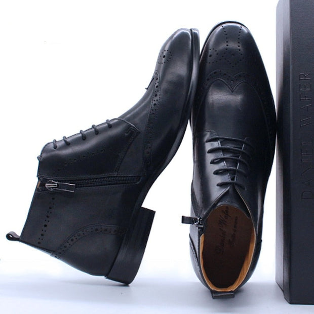 Lace Up Pointed Toe Men Dress Shoes