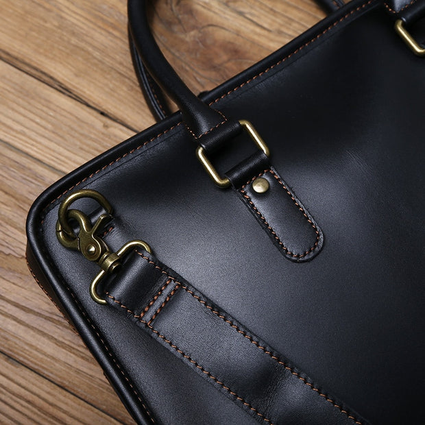 Luxury Briefcase Leather Handbag