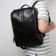 Natural Cowhide Men's Casual Backpack