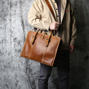 Top Layer Cowhide Single-Shoulder Messenger Bag