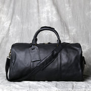 Luxurious Men's Crazy Horse Cowhide Leather Travel Bag