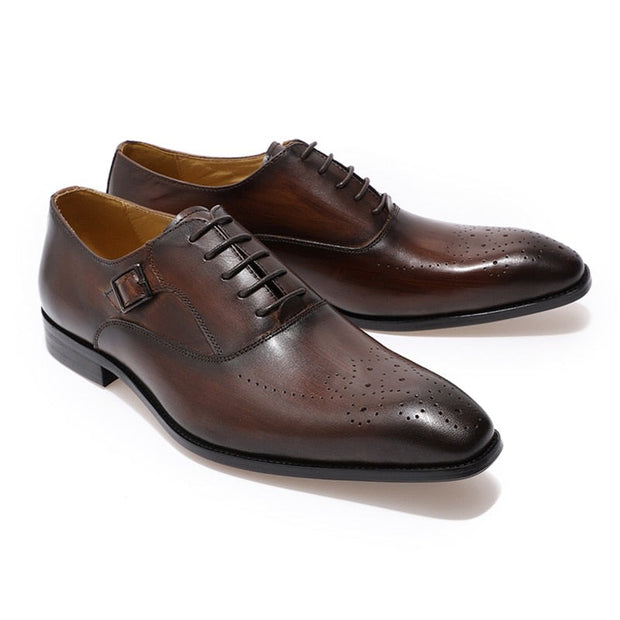 Elegant Men Genuine Leather Oxford Shoes