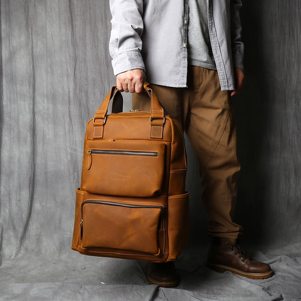 Leather Men's Backpack