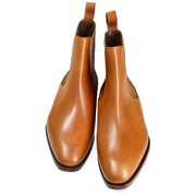 Genuine Leather Chelsea Boots - Brown