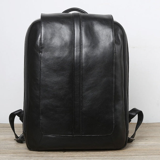 Natural Cowhide Men's Casual Backpack