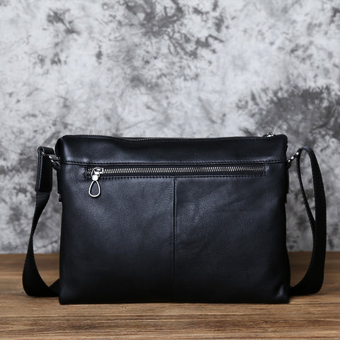 Fashion Men's Top Layer Cowhide Leather Shoulder Bag