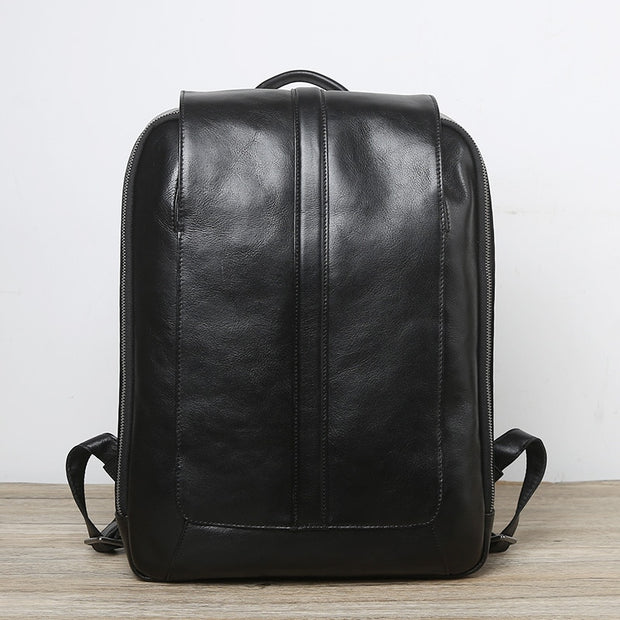 Natural Cowhide Men's Casual Backpack