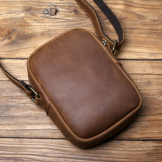 Retro Leather Men Shoulder Bag