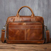 Retro Handmade Leather Men Handbag