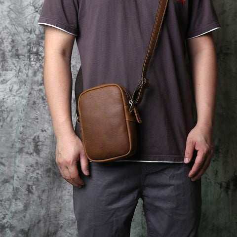 Retro Leather Men Shoulder Bag