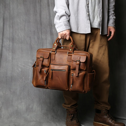 Large Capacity Men Laptop Shoulder Bag